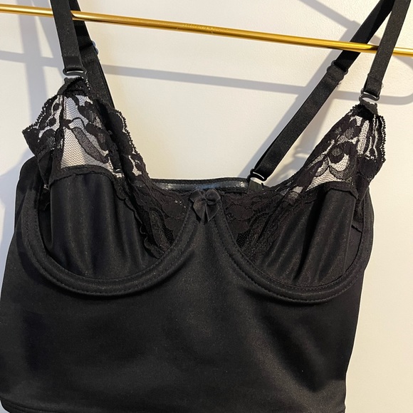 Body Slimmer by Nancy Gantz Size 34A Black Sheer - Picture 1 of 6